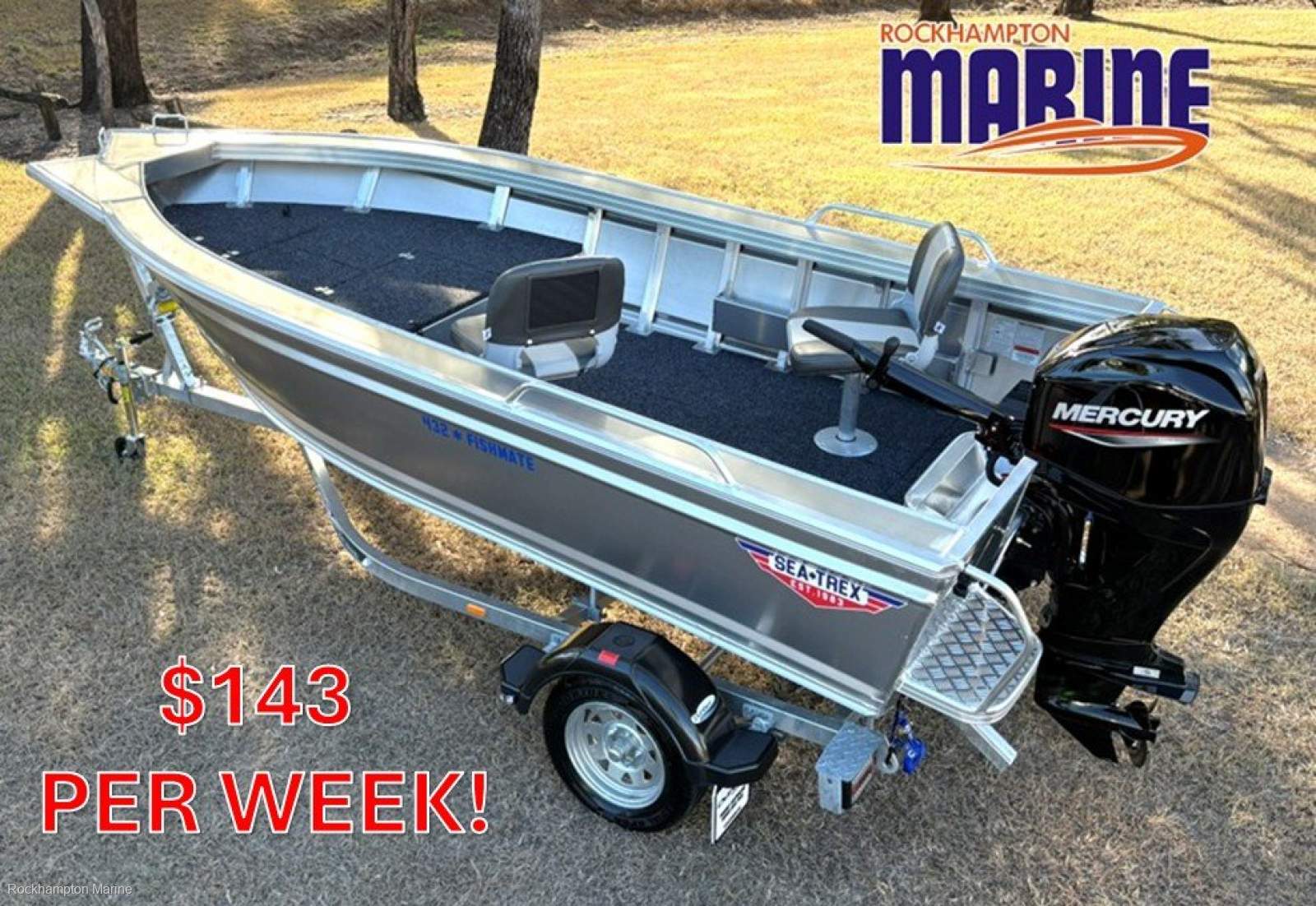 Sea-Trex 432 Fishmate BOAT PACKAGE FROM ROCKHAMPTON MARINE!!!