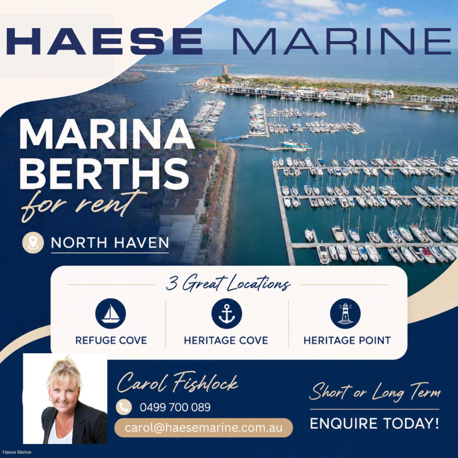 North Haven - Refuge Cove marina berth rentals