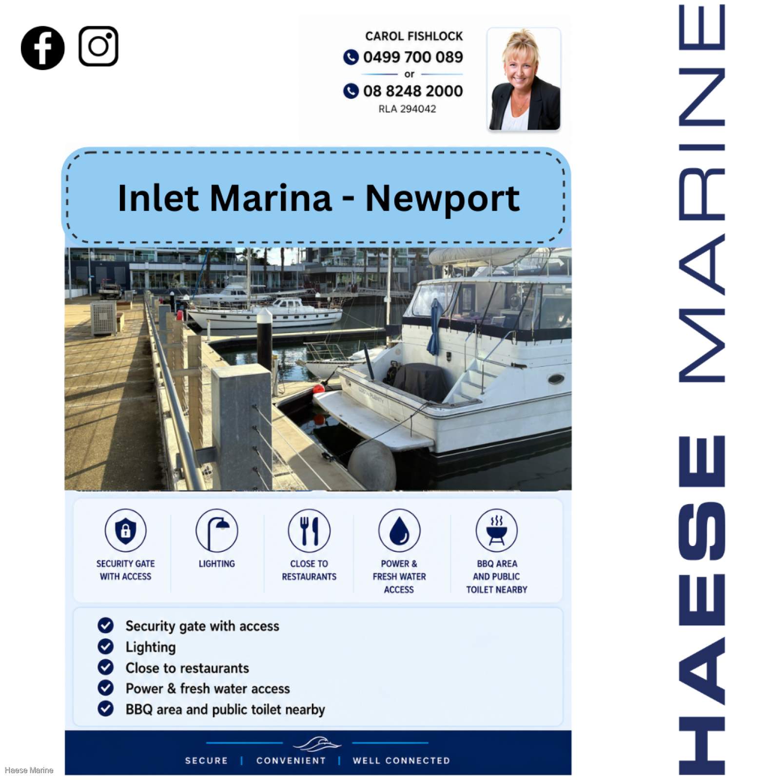 Port River - INLET MARINA berths for rent