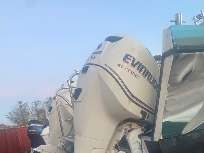 Pair of Evinrude Etec 225 2009 model 25inch xl shaft 700hrs