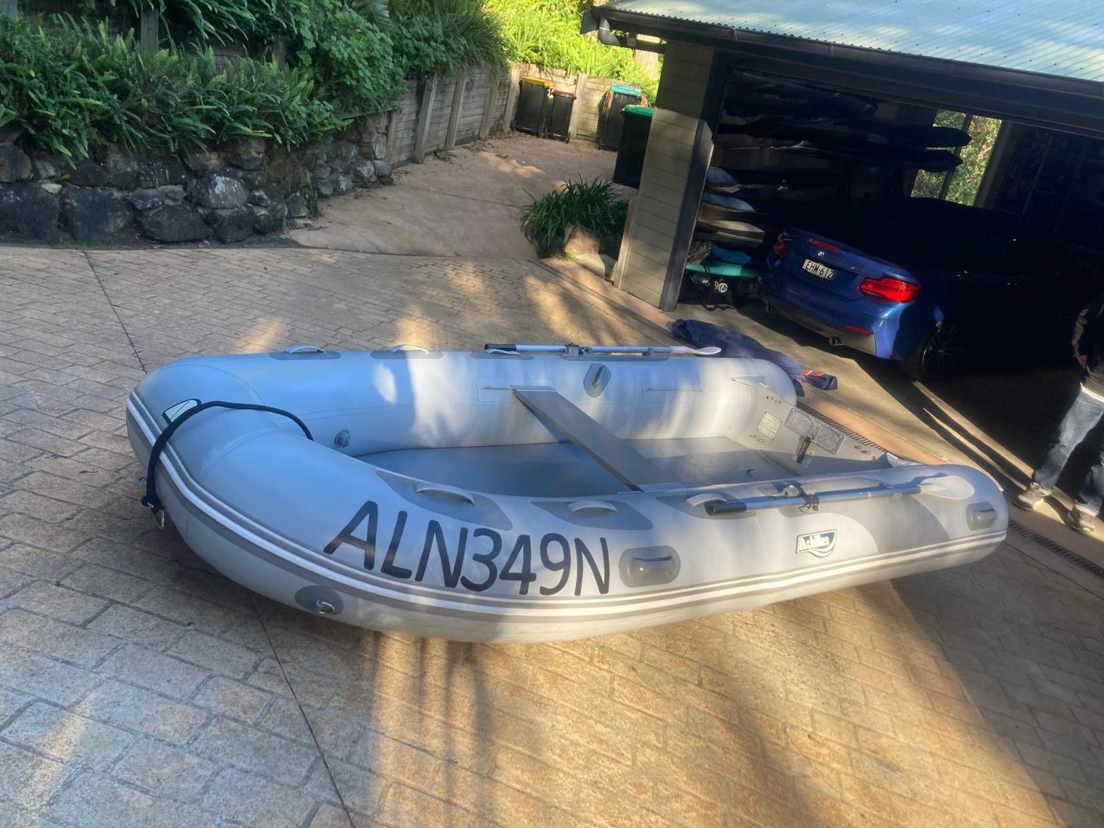Achilles Hypalon inflatable 3.6m and 9.9hp Mercury