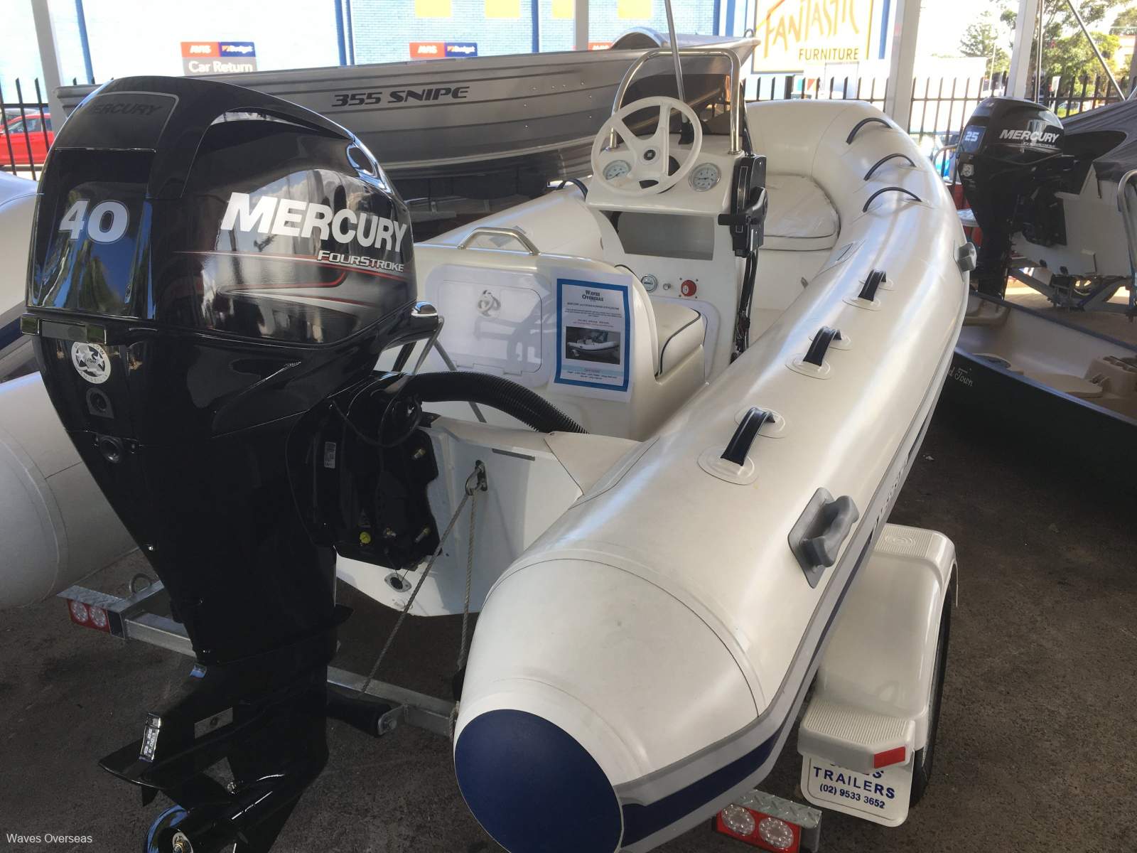 New Mercury Oceanrunner 420 RIB Hypalon