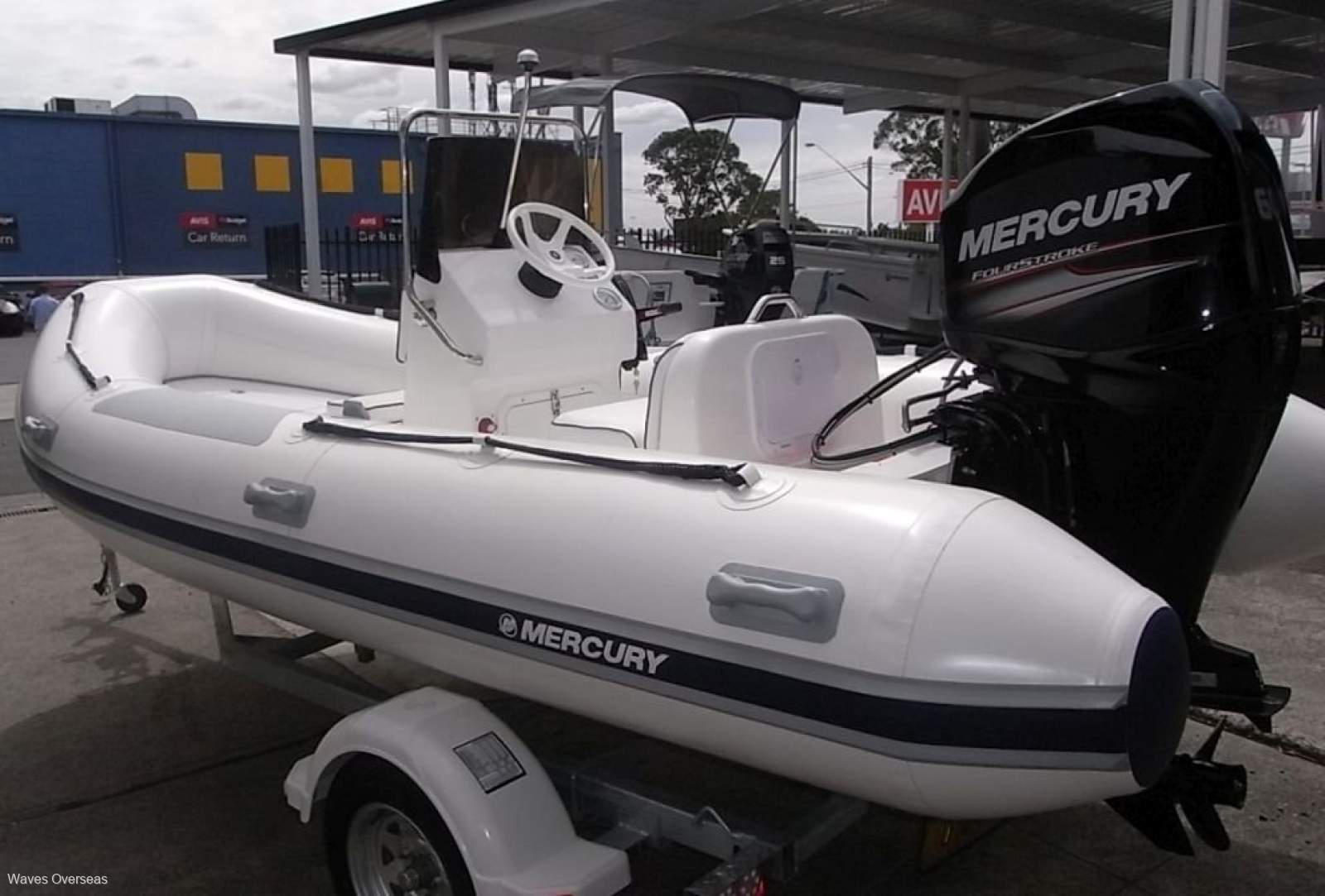 New Mercury Oceanrunner 460 Hypalon RIB package