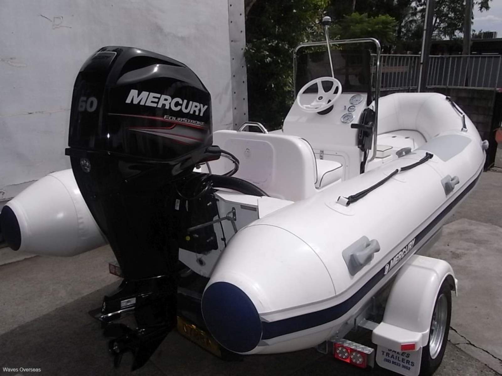 New Mercury Oceanrunner 460 Hypalon RIB package