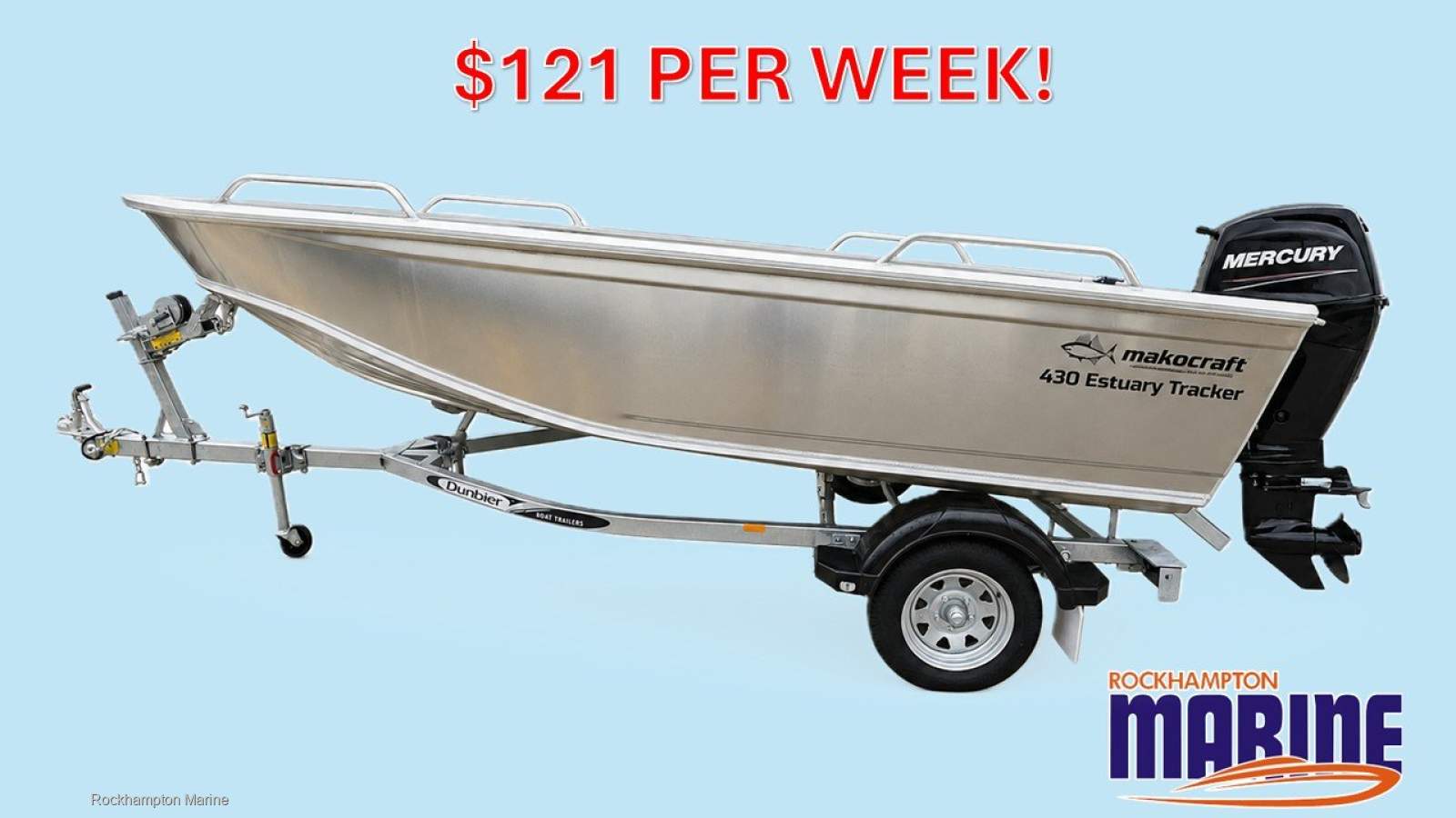 Makocraft 430 Estuary Tracker Open BOAT PACKAGE FROM ROCKHAMPTON MARINE!!!
