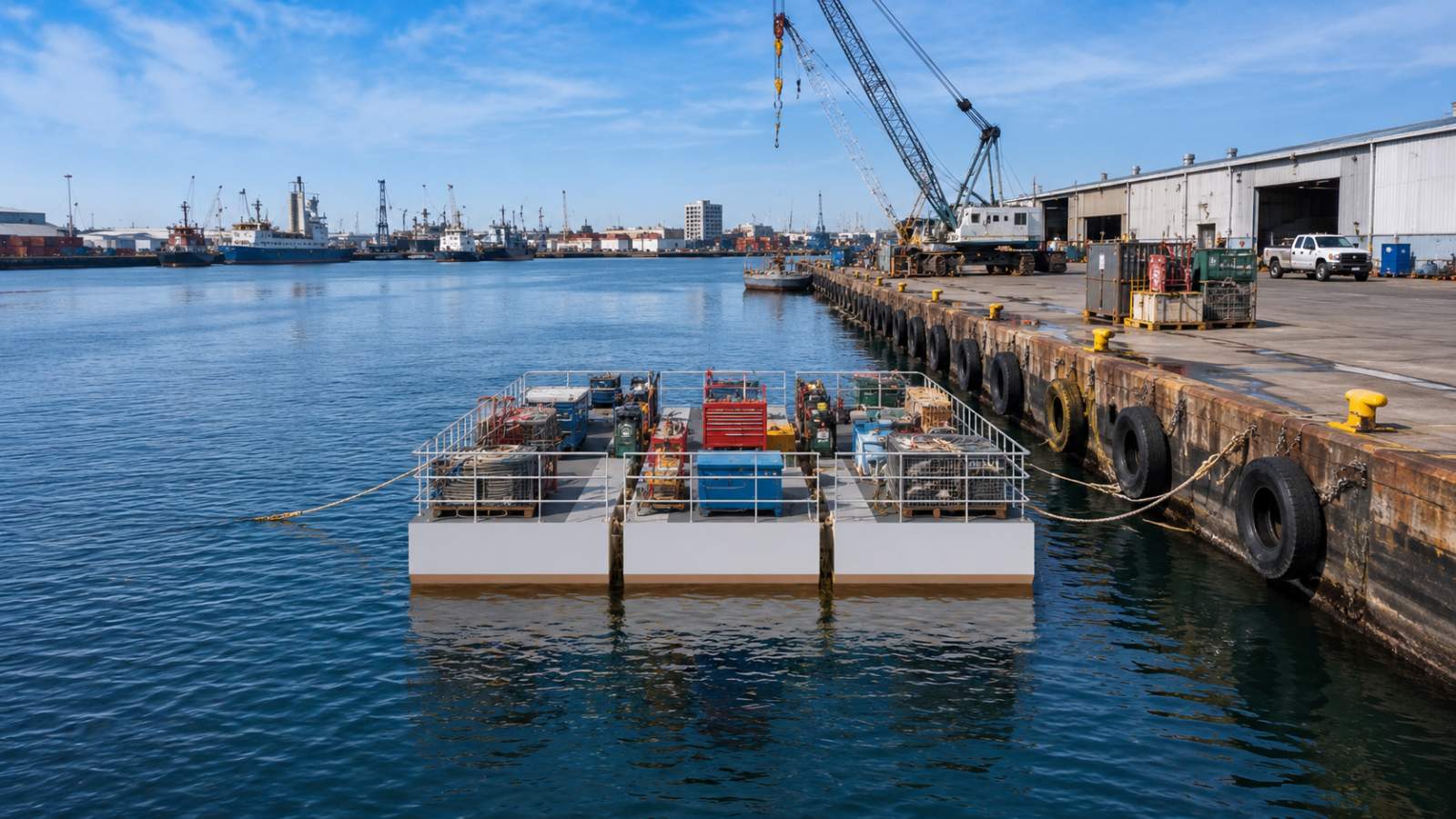 Stalwart Marine Road Transportable Deck Barge