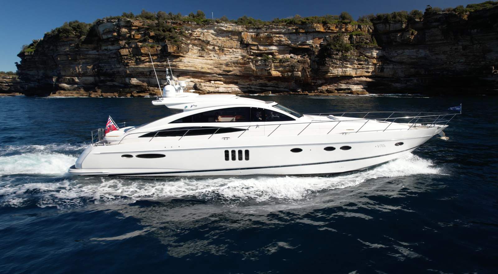 Princess V70 Sports Yacht - Totally Refit, 3,300HP, 40-Knots
