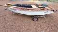 Mirror Sailing Dinghy dingy for sale with dolly and 2 sets of sails