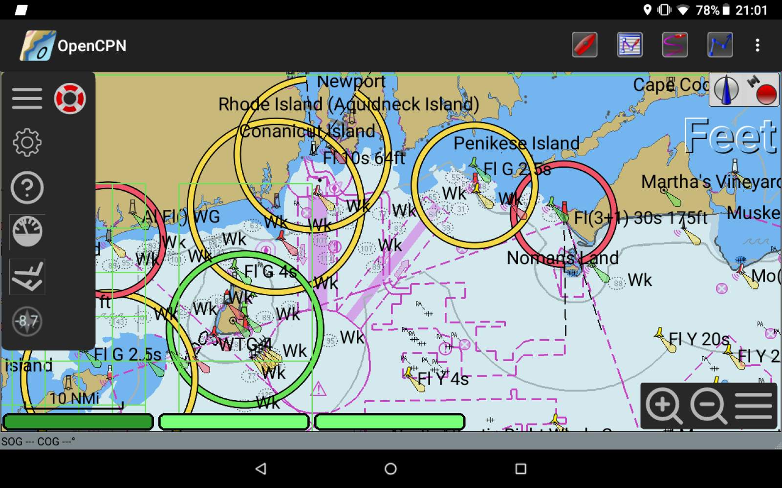 Dolphin 11 Inch Tablet Chartplotter with free USA Charts