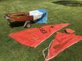 Mirror Sailing Dinghy:Mainsail, jib and spinnacre