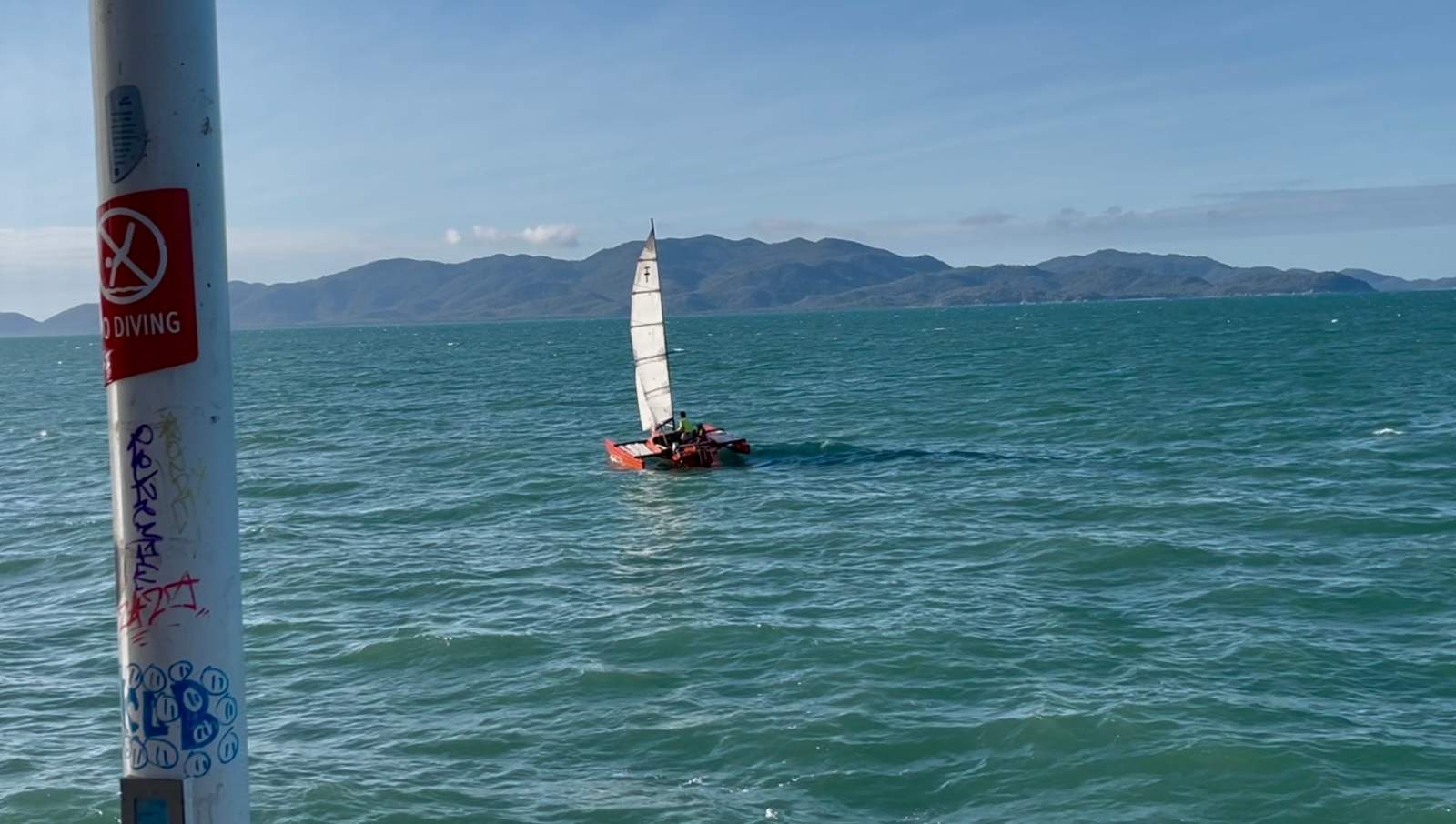 Haines Hunter Tramp Trailer Sailer Folding trimaran