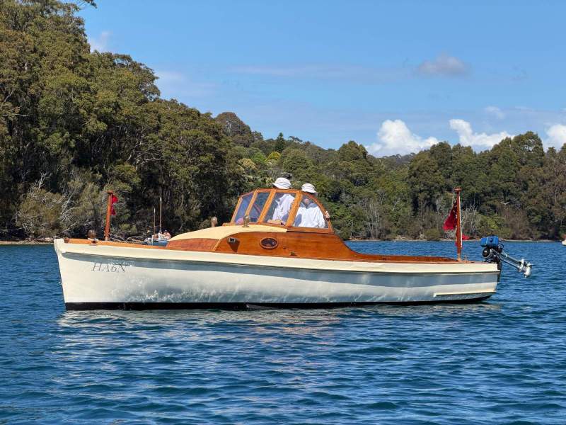 Classic vintage timber launch