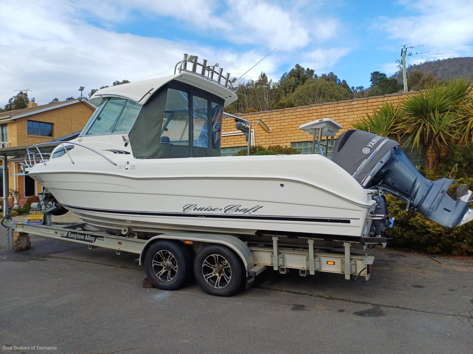  CruiseCraft Explorer 685ht. Complete offshore fishing package. Boat Brokers of Tasmania