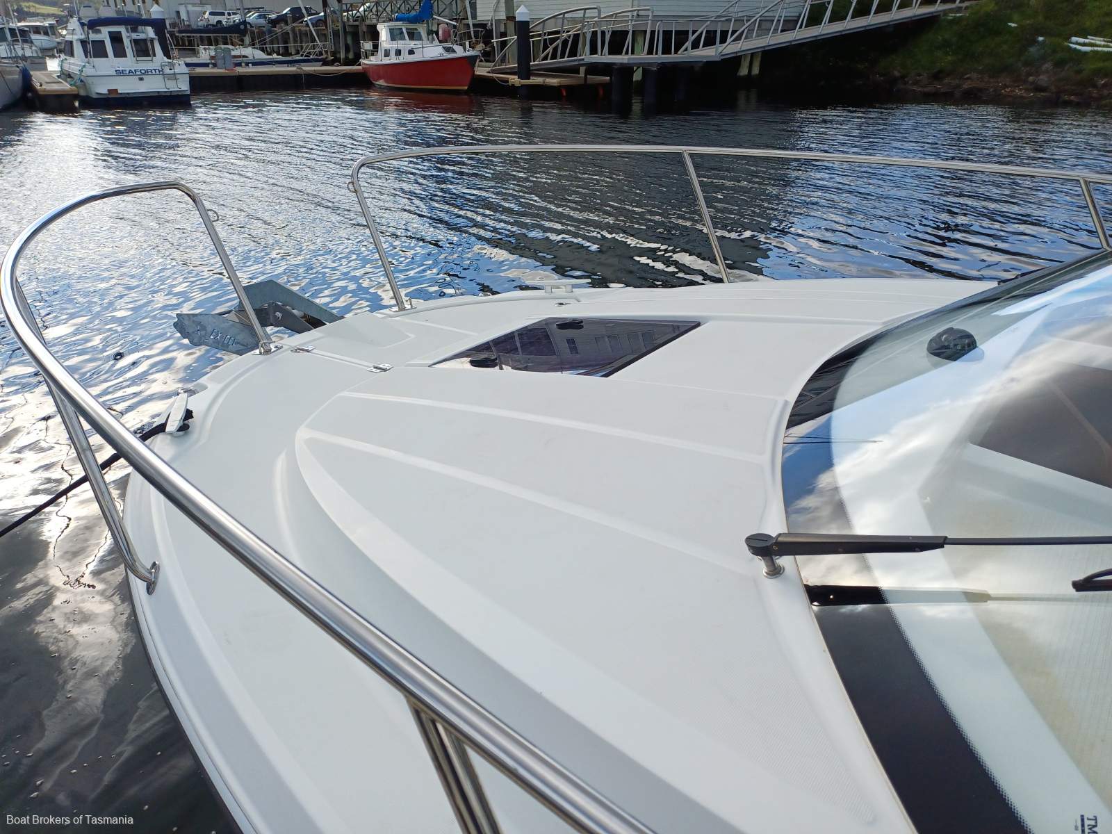 Vin et Fromage Jeanneau Merry Fisher 795 Series 2 Low hours, slipped, antifouled, serviced. Boat Brokers of Tasmania