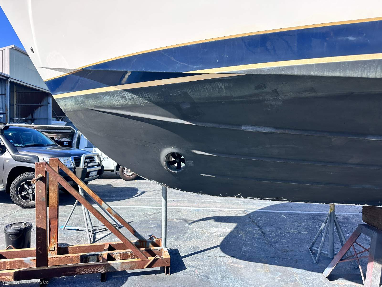 Riviera 43 Open Flybridge Extended to 45 Foot:Bow Thruster