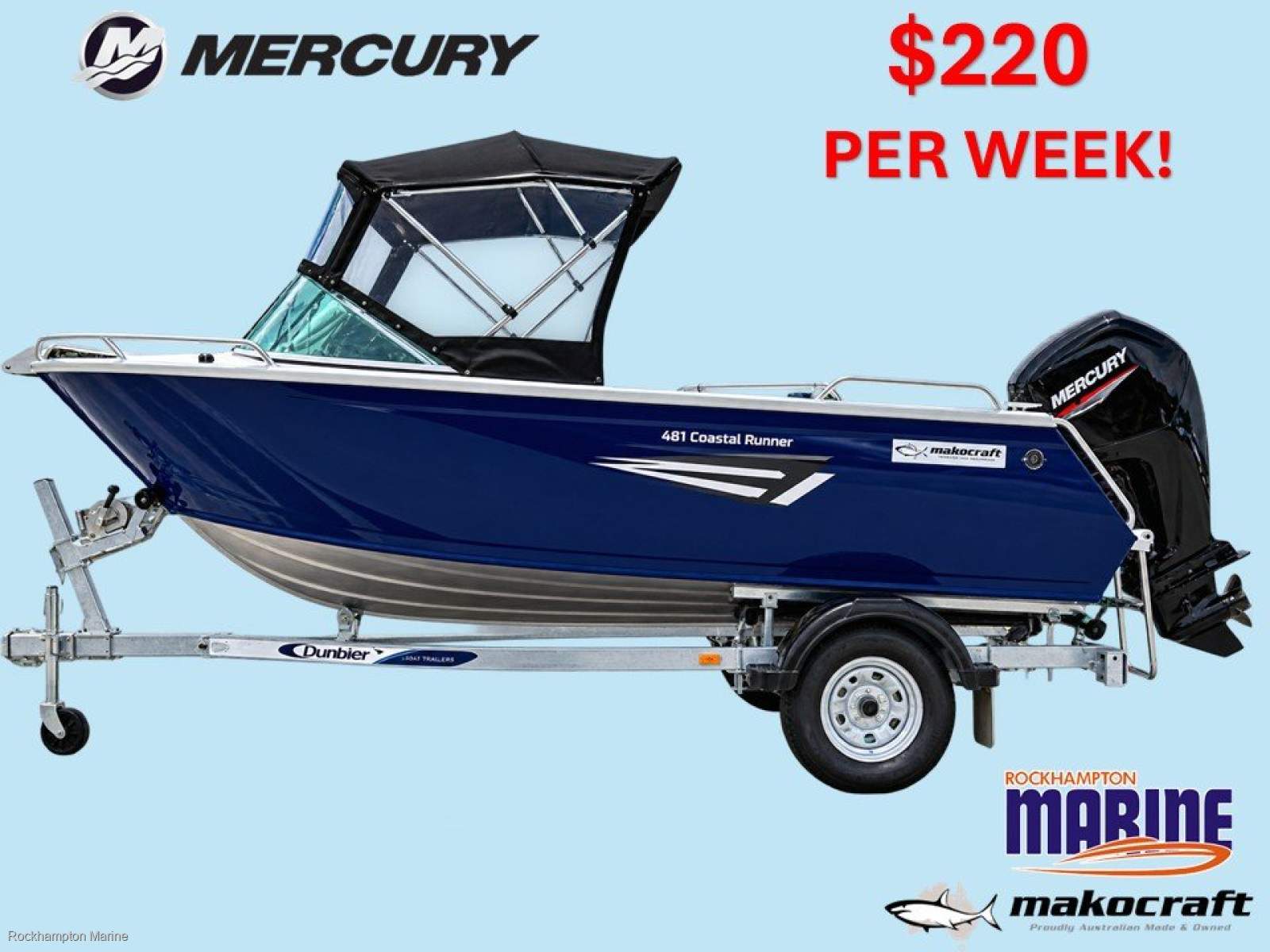 Makocraft 481 Coastal Runner BOAT PACKAGE FROM ROCKHAMPTON MARINE!!!