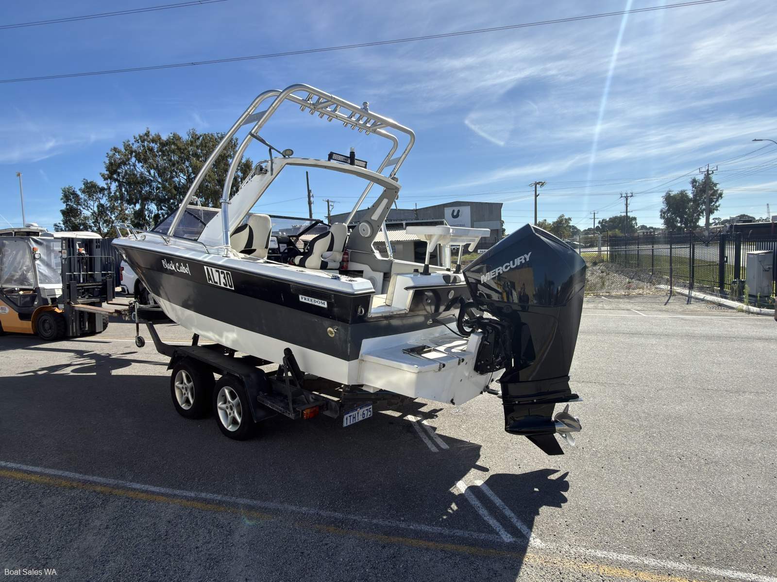 2025 model 200hp Mercury V6 motor with a very low 1hr