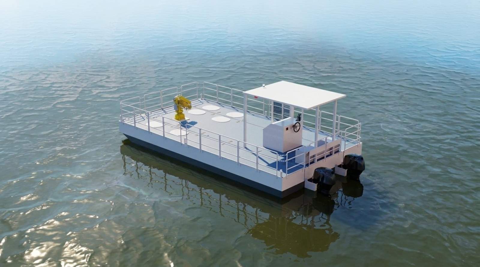 Stalwart Marine SPMB9000 -9.00 Metre Self Propelled Modular Barge With Ramp