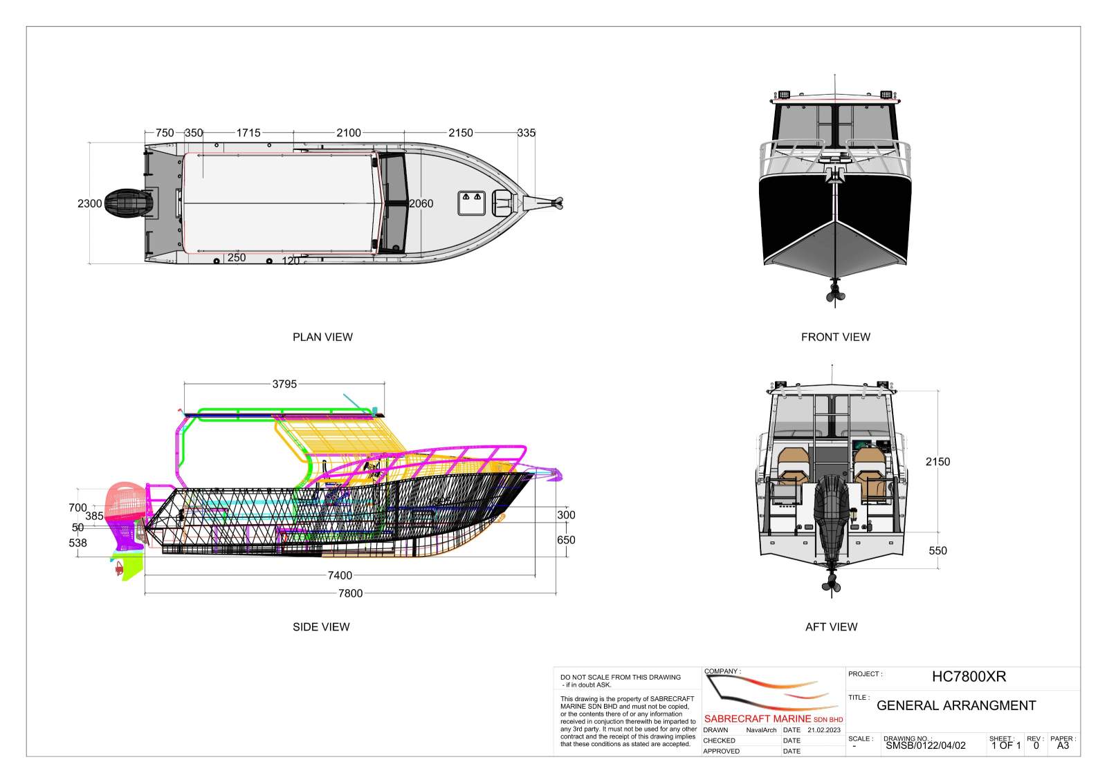 Stalwart Marine HC7800 7.80 Meter Half Cabin - Plate Alloy Offshore