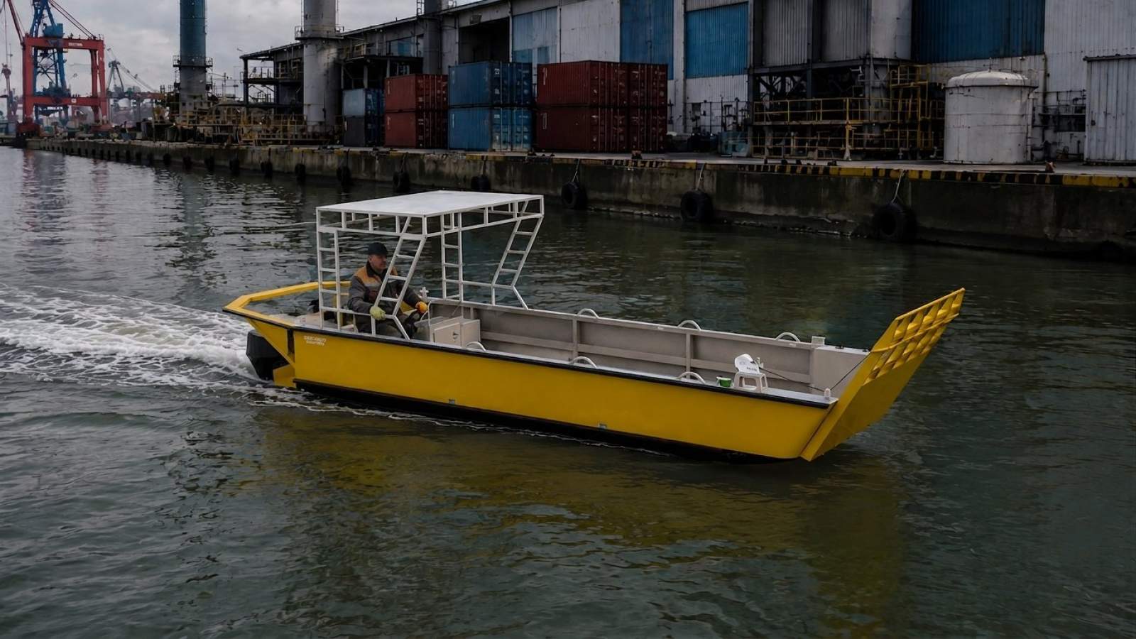 Stalwart Marine WBCR7400 Catamaran Work Boat With Ramp