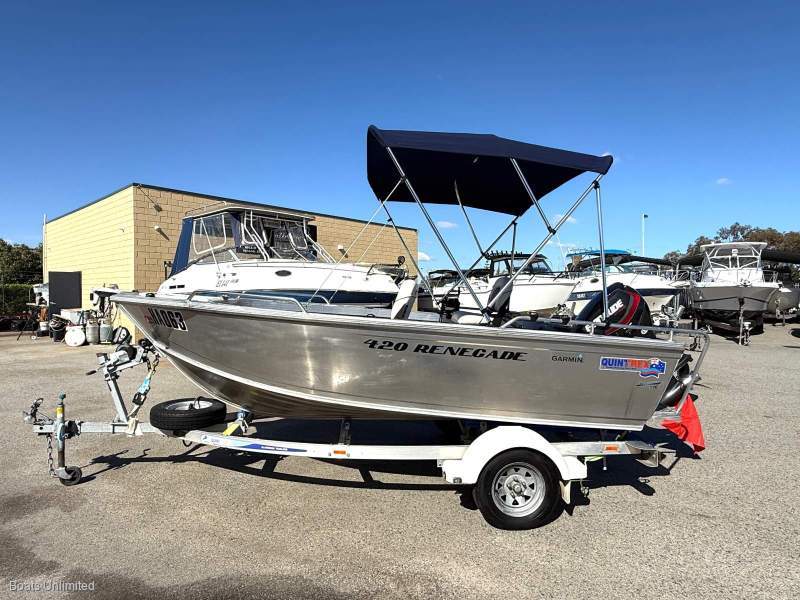 Quintrex 420 Renegade Tiller Steer SUIT NEW BOAT BUYER ONLY 10 HRS OLD
