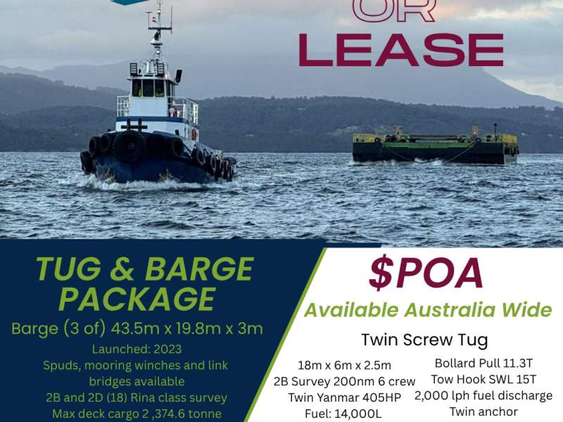 Commercial Tug and Barge Package
