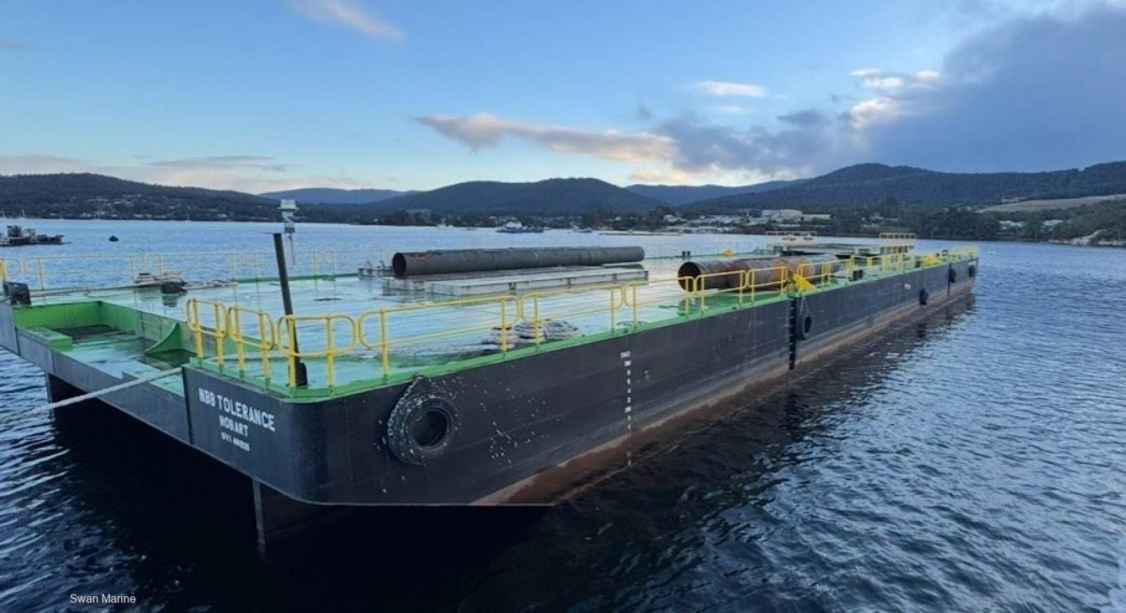 3x Barges 43.5m x 19.3m Available for Charter — image 1