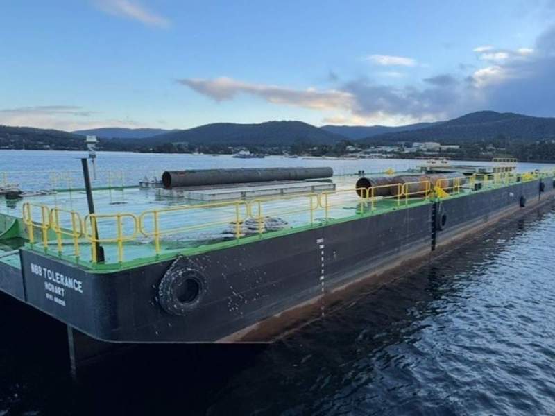 3x Barges 43.5m x 19.3m Available for Charter