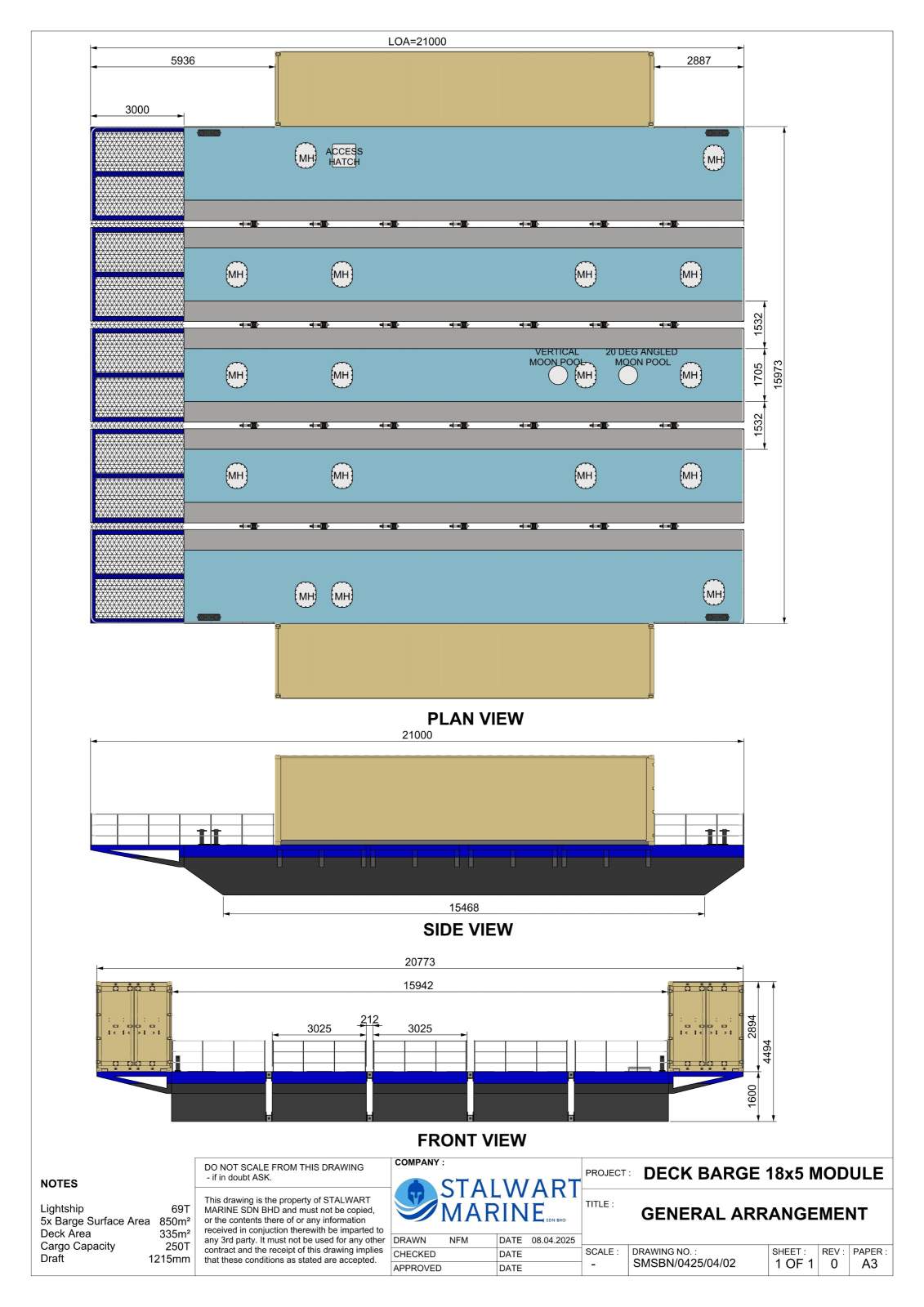 Stalwart Marine Barge - Deck Barge 18.00 x 15.80