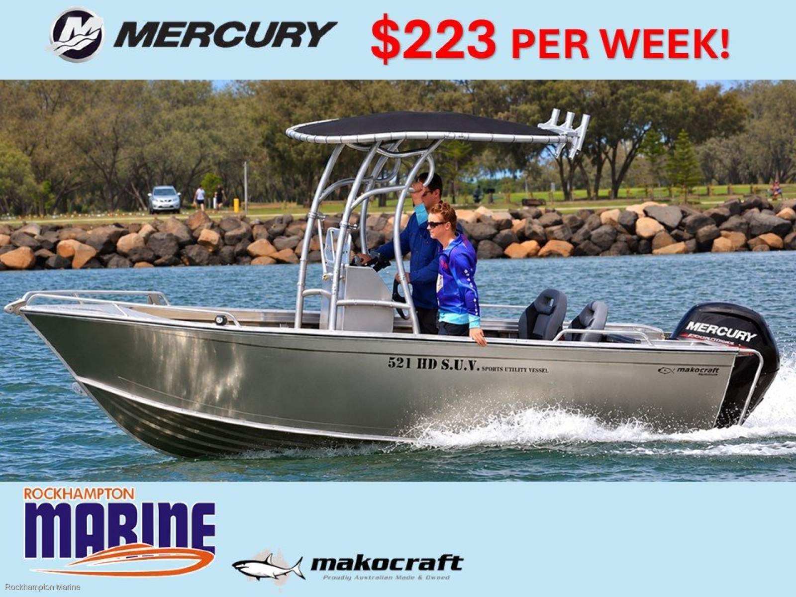 Makocraft 521 HD SUV BOAT PACKAGE FROM ROCKHAMPTON MARINE!!!