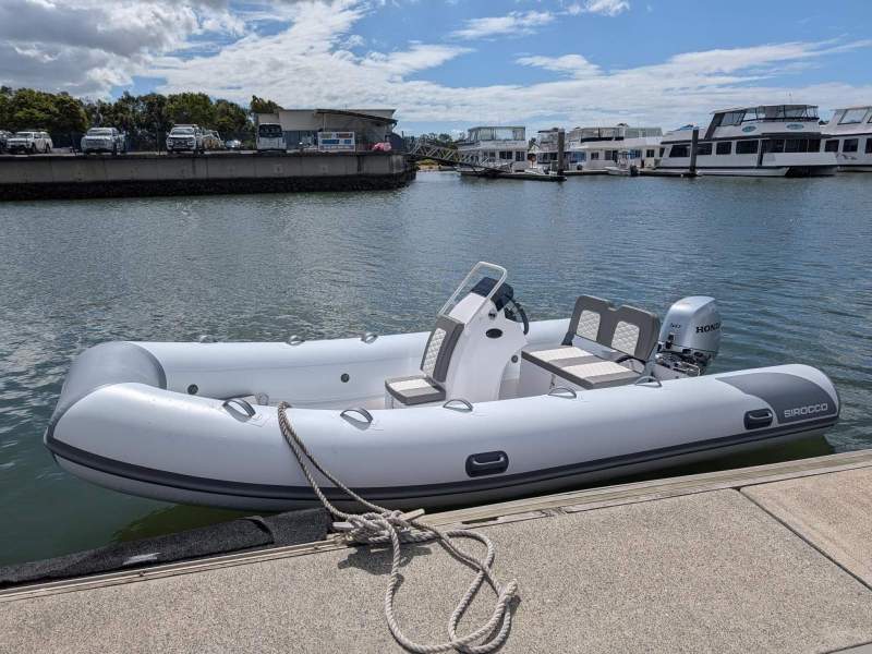 Sirocco 450 RIB Fibreglass centre console rib with hypalon tubes
