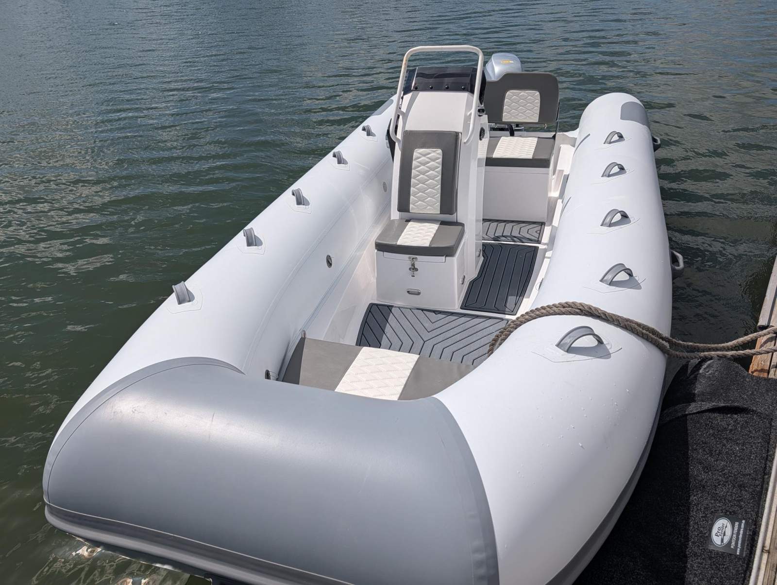 Sirocco 450 RIB Fibreglass centre console rib with hypalon tubes