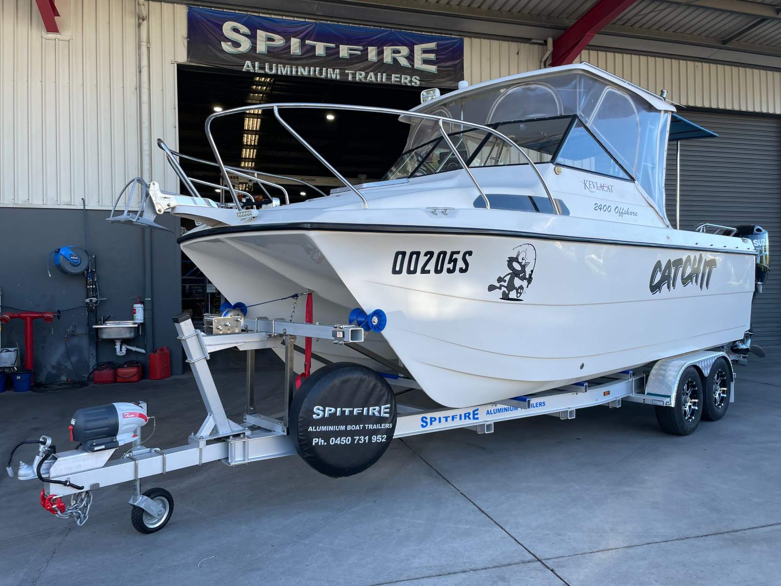 KEVLAR CAT 2400 SPITFIRE Aluminium Boat Trailer