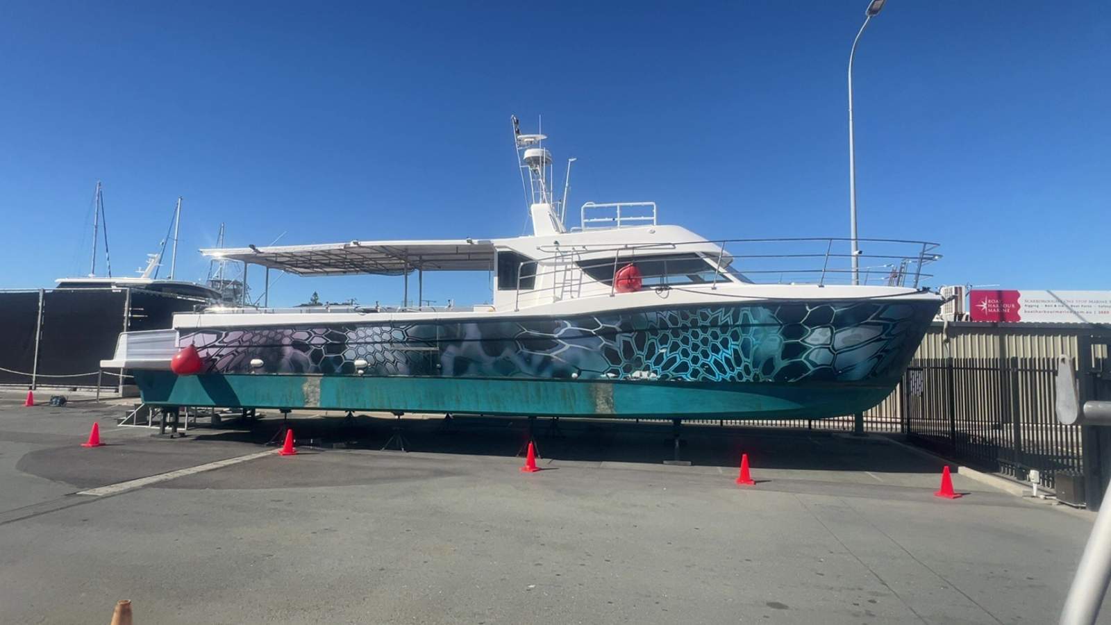 51.5 Feet Fiberglass Catamaran - In Survey