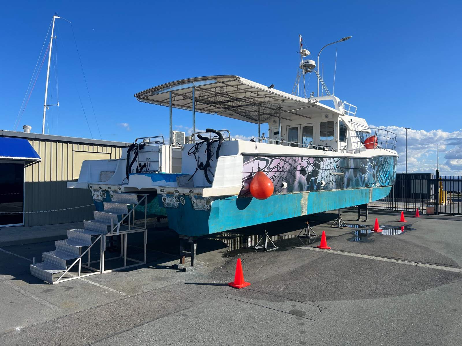 51.5 Feet Fiberglass Catamaran - In Survey