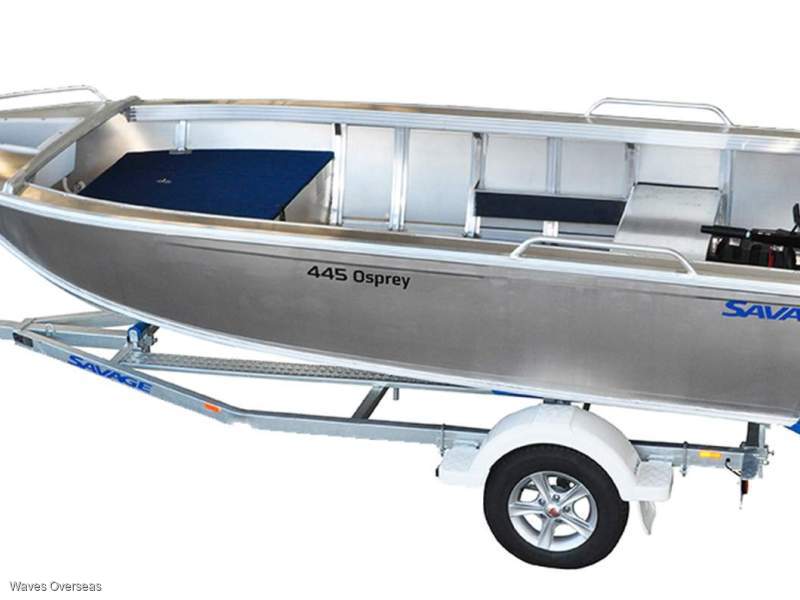 Savage 445 Osprey open aluminium boat in stock and reduced!