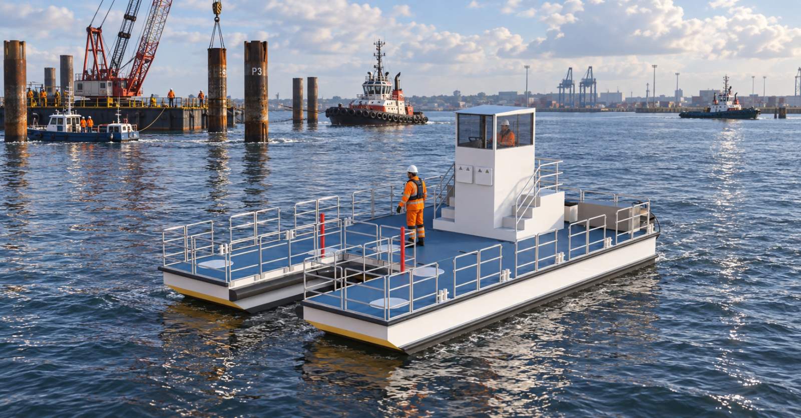 Stalwart Marine Barge SPB12 Pile Barge