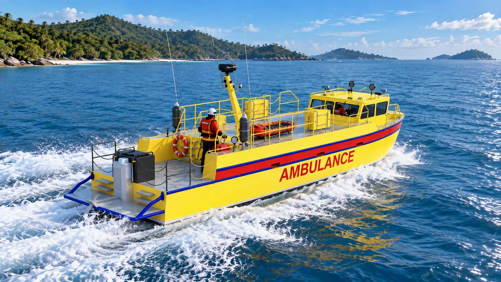 Stalwart Marine Ambulance Rescue Boat 15000 Mono/ Power Monohulls/Rescue Boat