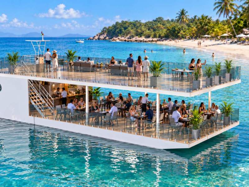 Stalwart Marine Floating Function Centre - 17 Meter Barge / Pontoon