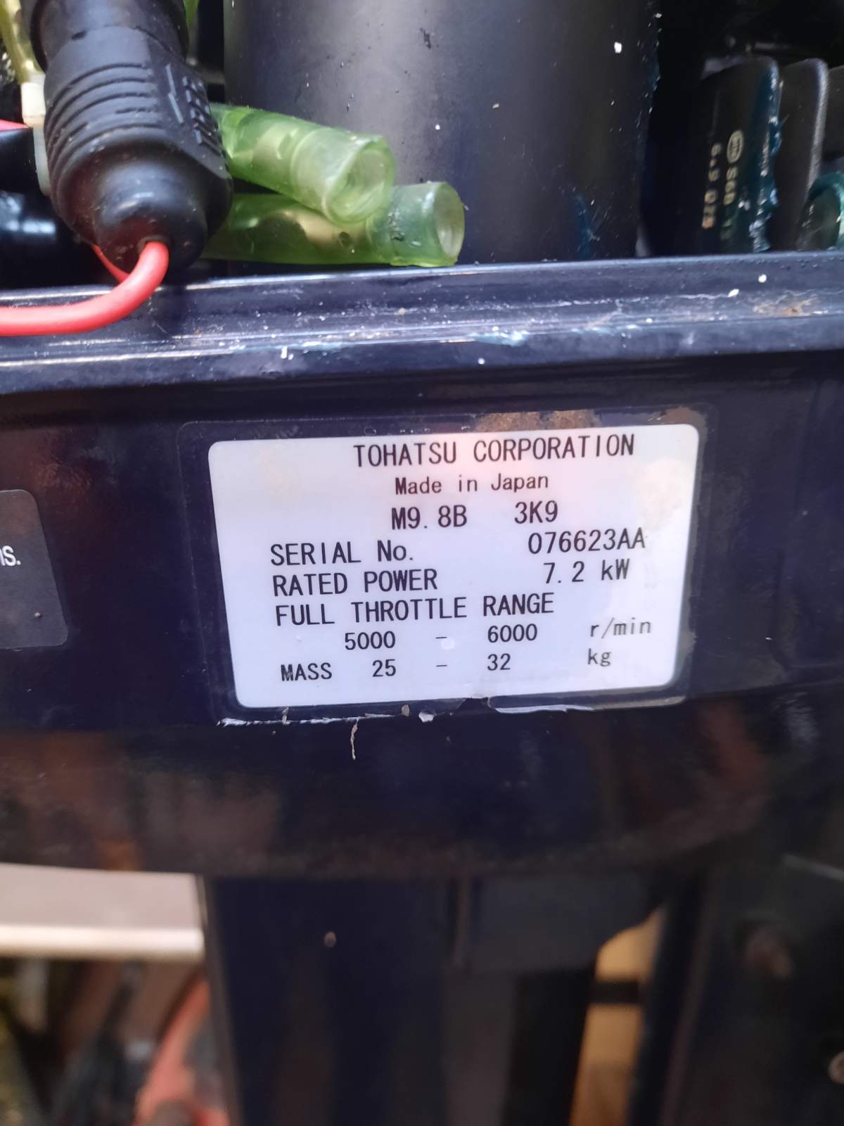 Tohatsu 9.8 hp 2 stroke