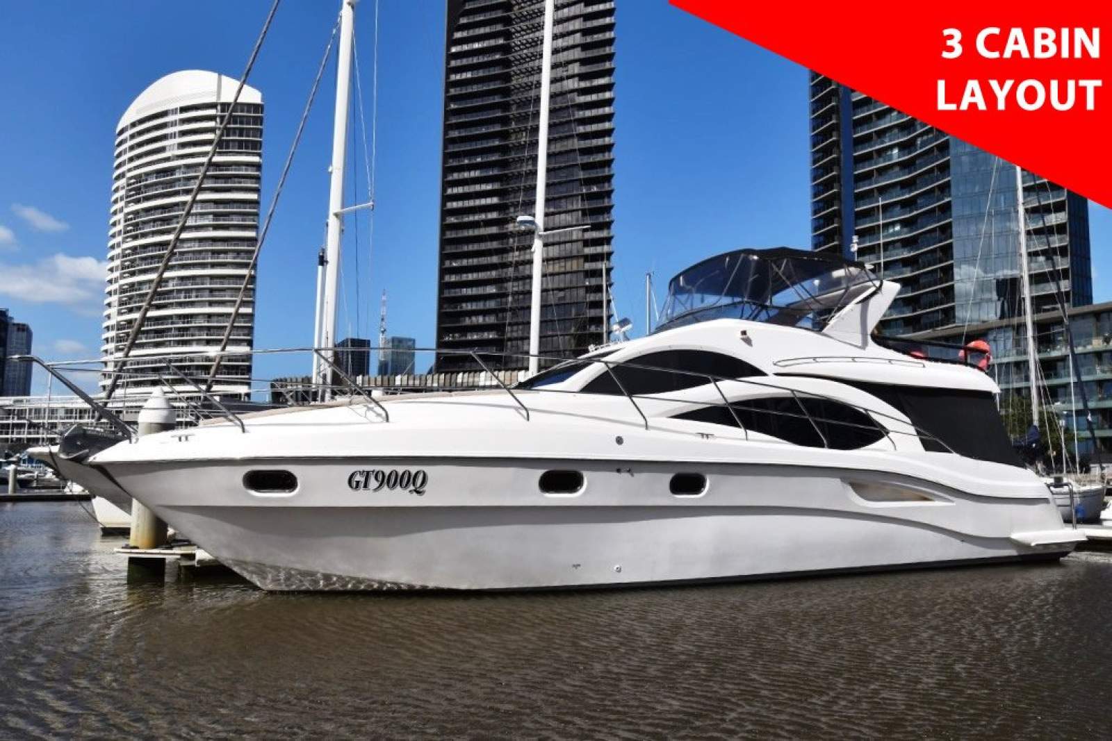 Majesty Yachts 50 - 3 CABIN LAYOUT