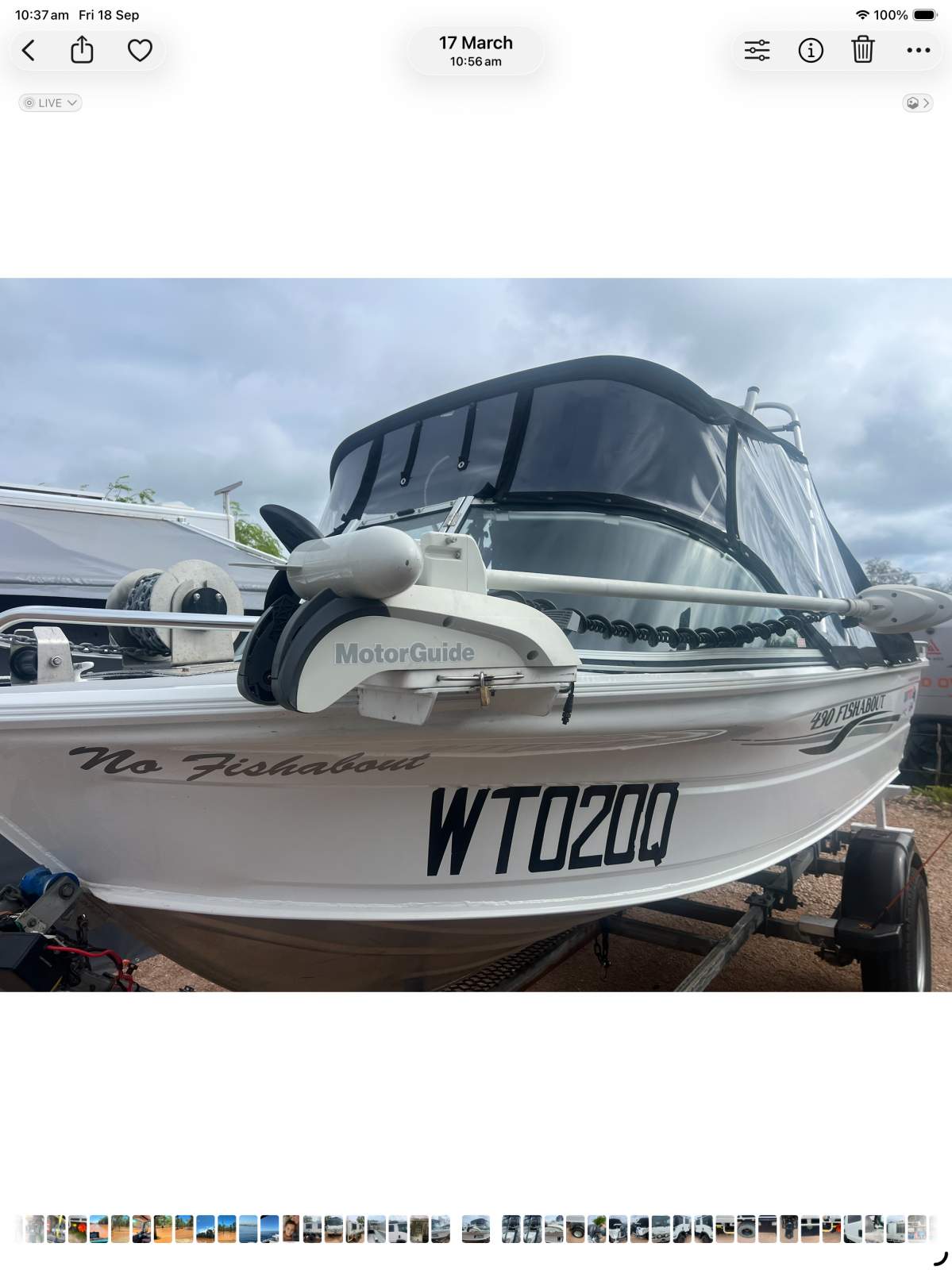 Quintrex 430 Fishabout Has all you want in boat