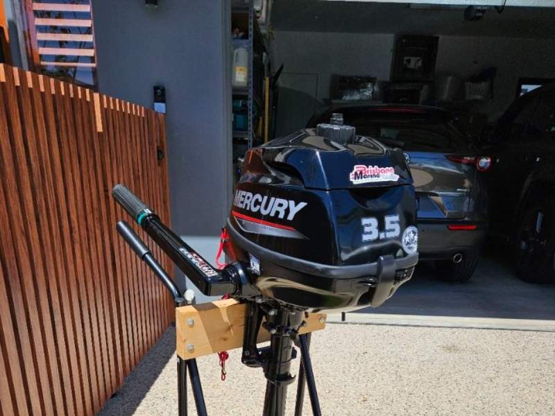 Mercury 3.5hp 4-Stroke Outboard - Short Shaft + Trolley