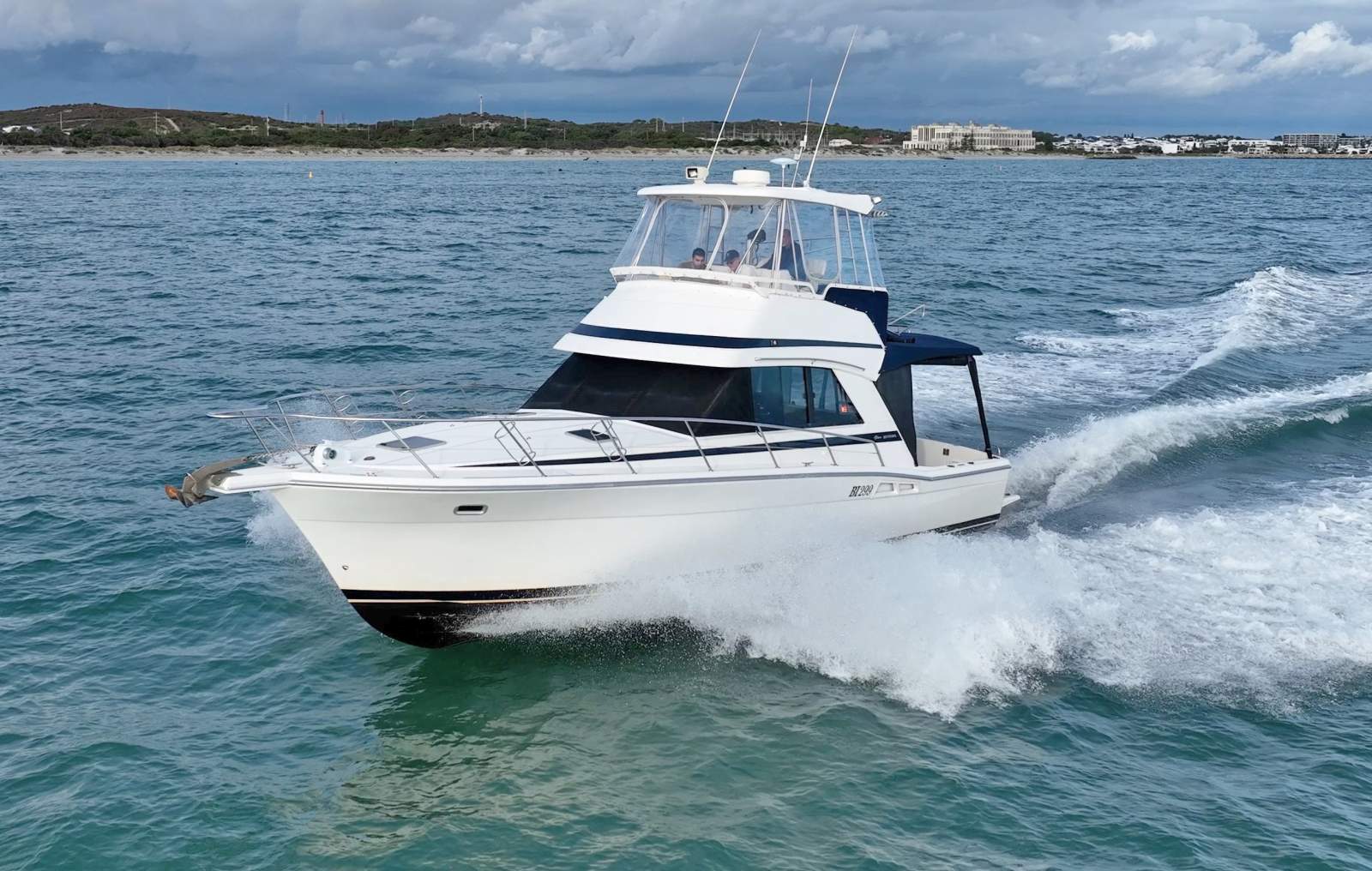 Riviera 36 Flybridge with Extended Cockpit Extended to 38 and fully serviced and ready to go