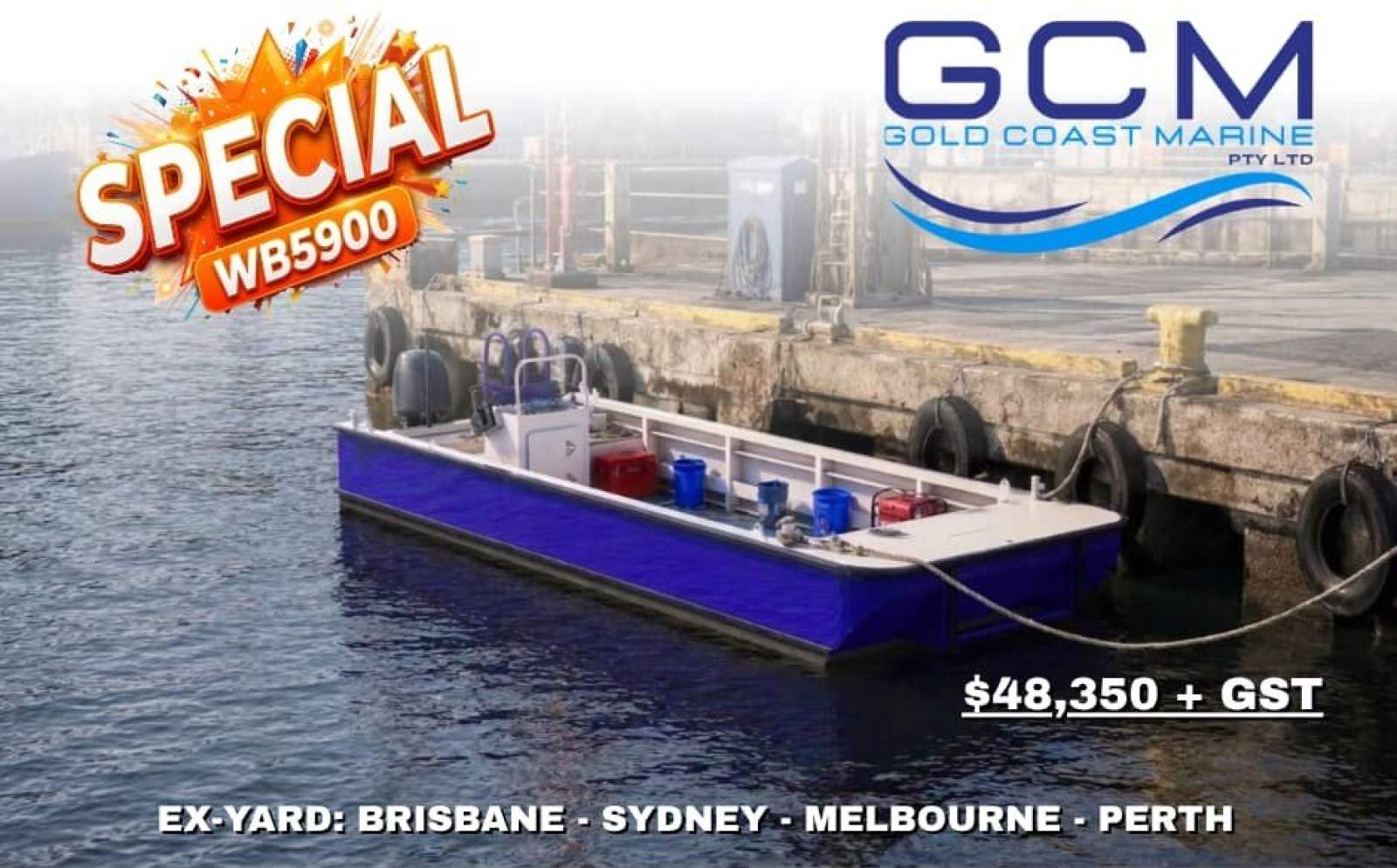 Stalwart Marine WB5900 Aluminium Work Boat Punt