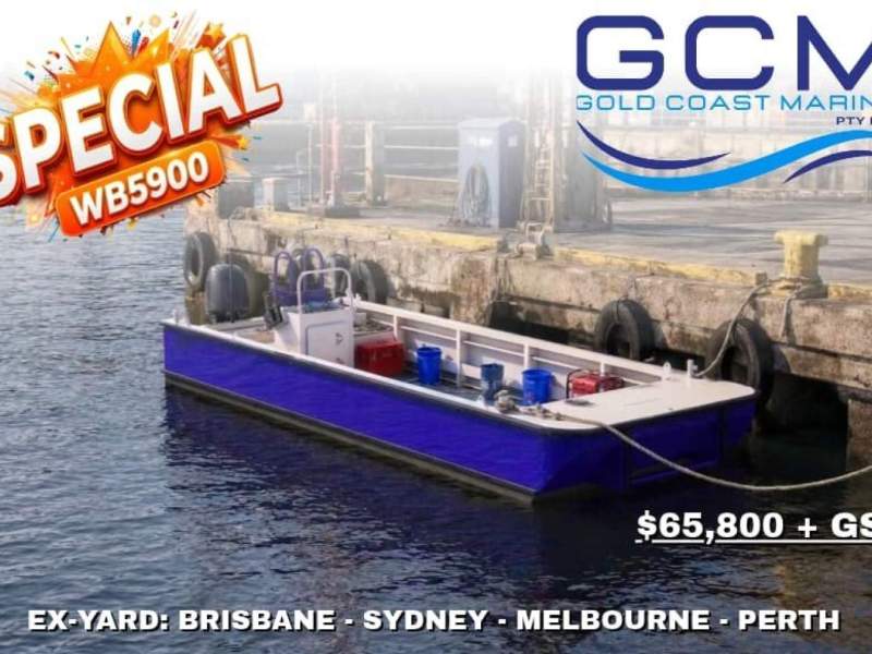 Stalwart Marine WB5900 Aluminium Work Boat Punt with 60hp OBM - SPECIAL