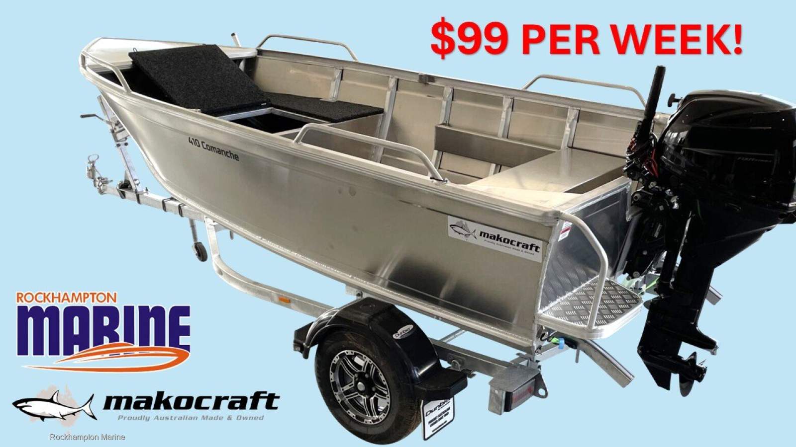 Makocraft 410 Comanche BOAT PACKAGE FROM ROCKHAMPTON MARINE!!!