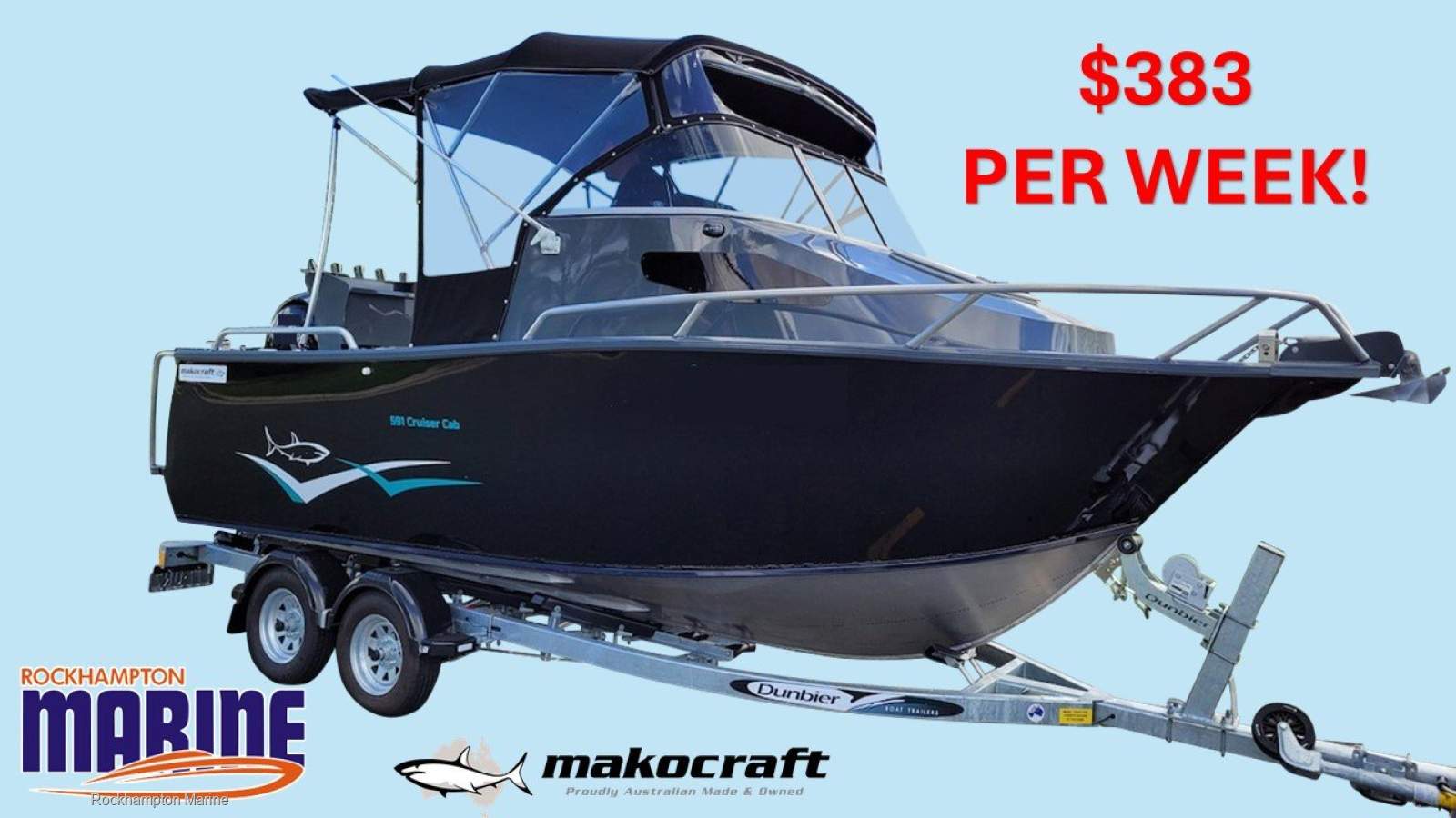 Makocraft 591 Cruiser Cab BOAT PACKAGE FROM ROCKHAMPTON MARINE!!!
