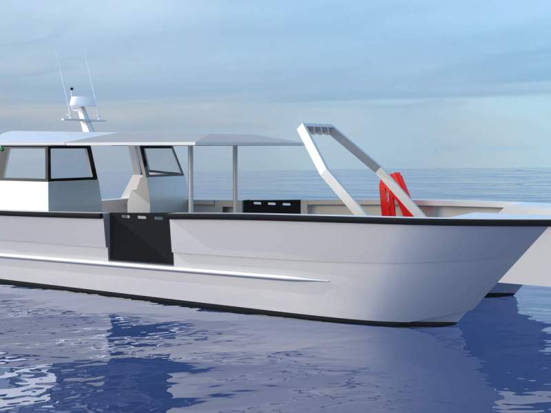 High Performance Catamarans Titan 12 Workboat, Commercial Dive and Marine Contruction