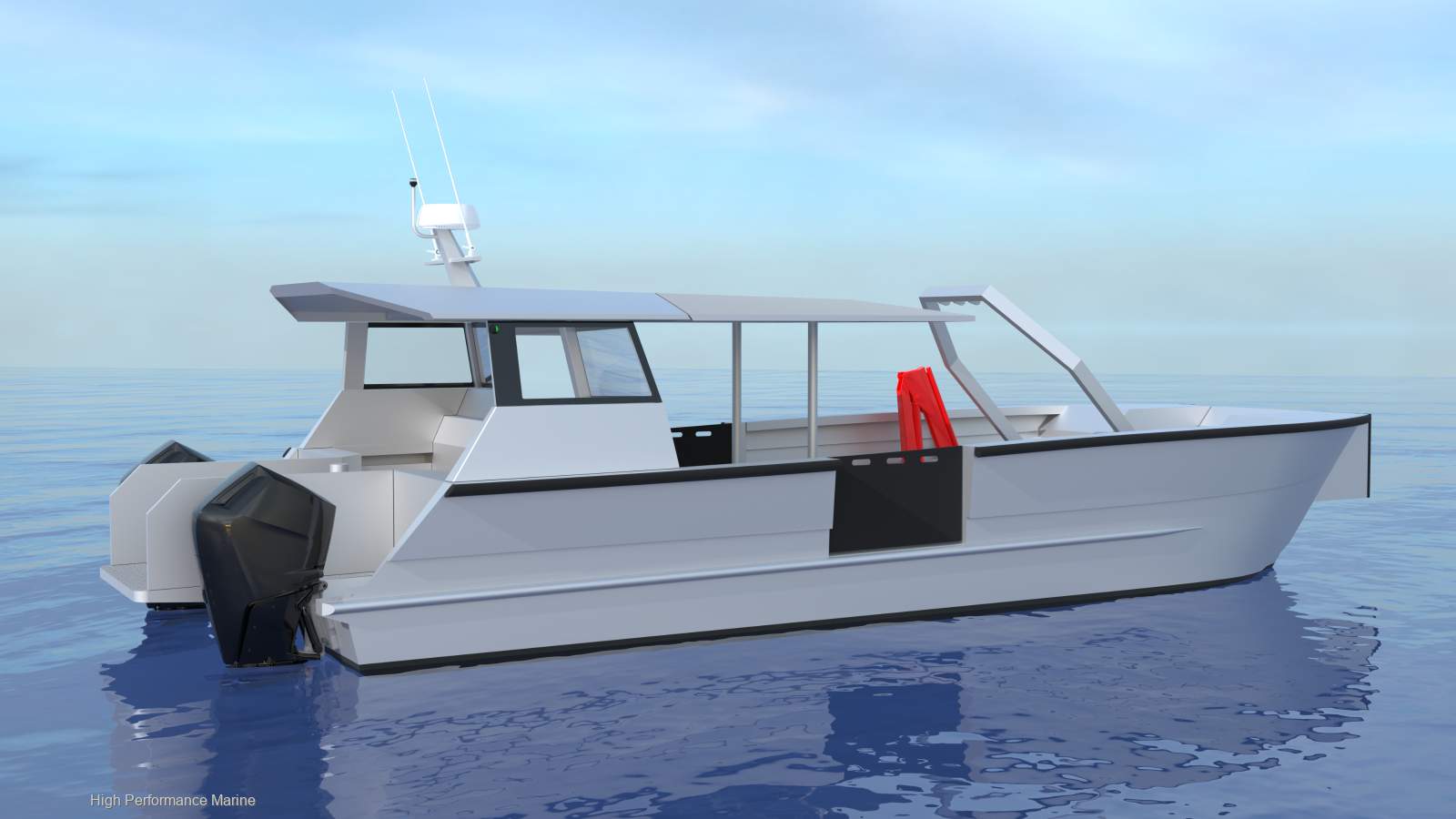 High Performance Catamarans Titan 12 Workboat, Commercial Dive and Marine Contruction